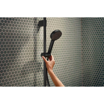 Coloană de duș Hansgrohe, Activera S, cu baterie termostatică Ecostat Fine, negru mat